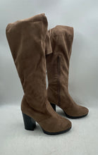 Load image into Gallery viewer, Wild Diva Womens Brown Round Toe Block Heel Over The Knee Boots Size 9
