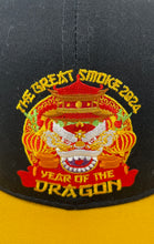 Load image into Gallery viewer, Mens Yellow And Black Snapback Hat From 2024 The Great Smoke Cigar Event
