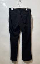Load image into Gallery viewer, Express Womens Columnist Black Flat Front Straight Leg Dress Pants No Size
