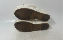 Load image into Gallery viewer, Beach By Matisse Womens Pismo White Woven Slip-On Platform Slide Sandals Size 8
