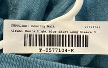 Load image into Gallery viewer, Alfani Mens Light Blue Long Sleeve V-Neck Pullover Sweater Size Medium
