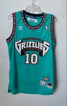 Load image into Gallery viewer, Adidas Mens Green Vancouver Grizzlies Mike Bibby #10 NBA Basketball Jersey Sz S
