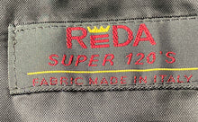 Load image into Gallery viewer, Reda Mens Black Striped Notch Lapel Double-Breasted Blazer Jacket Size 37
