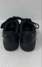Load image into Gallery viewer, Nike Kids Air Force 1 Low Black Leather Lace-Up Low Top Sneaker Shoes Size 5Y

