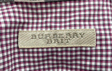 Load image into Gallery viewer, Authentic Burberry Brit Mens Red Gingham Cotton Long Sleeve Button-Up Shirt Sz S
