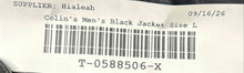 Load image into Gallery viewer, Colin's Mens Black Long Sleeve Pockets Full-Zip Jacket Size Large
