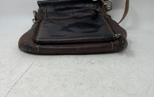 Load image into Gallery viewer, Fossil Womens Brown Inner Pockets Adjustable Strap Shoulder Crossbody Handbag
