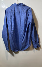 Load image into Gallery viewer, Awearness Kenneth Cole Mens Blue Long Sleeve Slim Fit Dress Shirt Size 15 34/35
