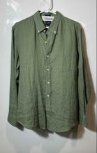 Load image into Gallery viewer, J.Crew Mens Green Slim Fit Collared Long Sleeve Button-Up Shirt Size M
