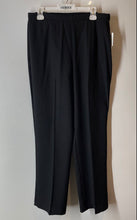 Load image into Gallery viewer, Danny &amp; Nicole Womens Black Flat Front Straight Leg Dress Pants Size 12 With Tag
