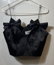Load image into Gallery viewer, Zara Womens Black Sleeveless V-Neck Pullover Cropped Blouse Top Size M
