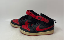 Load image into Gallery viewer, Nike Kids Court Borough Mid 2 CD7782-003 Black Red Sneaker Shoes Size 5.5Y
