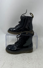 Load image into Gallery viewer, Dr.Martens Kids Black Lace-Up Round Toe Ankle Combat Boots Size 9
