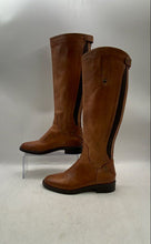 Load image into Gallery viewer, Emanuele Castro Womens Brown Leather Back-Zip Knee High Riding Boots Size EUR 38
