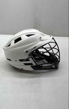 Load image into Gallery viewer, Cascade Youth CS-R White Lacrosse Protective Helmet With Silver Mask Size S/M

