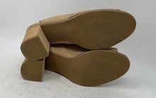 Load image into Gallery viewer, Cole Haan Womens Callista Beige Peep Toe Block Heel Slingback Sandals Size 10B
