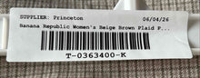 Load image into Gallery viewer, Banana Republic Womens Sloan Beige Brown Front Pockets Belt Loops Ankle Pants 14
