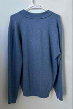 Load image into Gallery viewer, Tahari Mens Blue Long Sleeve Collared Pullover Polo Sweater Size Large
