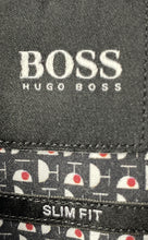Load image into Gallery viewer, Hugo Boss Mens Black Cotton Long Sleeve Button-Up Shirt Size Medium
