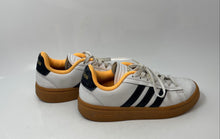 Load image into Gallery viewer, Adidas Mens Grand Court Alpha White Black Yellow Leather Sneaker Shoes Size 7.5
