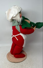 Load image into Gallery viewer, Annalee Chef Santa Holding Loaf Of Bread Collectible Christmas Figurine w/ Tags
