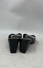 Load image into Gallery viewer, Vince Camuto Womens Sacha Black Leather Slip-On Block Slide Heels Size 7.5M
