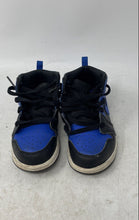 Load image into Gallery viewer, Nike Boys Air Jordan 1 Mid 640735-077 Blue Black Lace-Up Sneaker Shoes Size 10C
