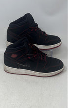 Load image into Gallery viewer, Nike Kids Air Jordan 1 Mid CK5665-062 Black Red White Sneaker Shoes Size 7Y
