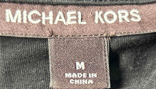 Load image into Gallery viewer, Michael Kors Mens Black V-Neck Short Sleeve Pullover T-Shirt Size Medium
