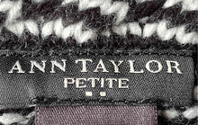 Load image into Gallery viewer, Ann Taylor Womens Black White Long Sleeve Three-Button Blazer Size SP
