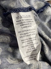 Load image into Gallery viewer, Michael Kors Womens Blue Paisley Print Long Sleeve Scoop Neck Blouse Top Size M
