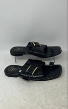 Load image into Gallery viewer, Vince Camuto Womens Cooliann Black Leather Slip-On Slide Sandals Size 8.5M
