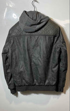 Load image into Gallery viewer, Xray Mens Black Long Sleeve Hooded Full-Zip Motorcycle Jacket Size Large
