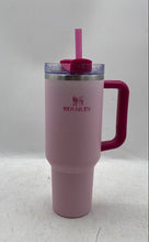 Load image into Gallery viewer, Stanley Pink Handle Straw Stainless Steel Drinkware Tumbler 40oz 1.18L
