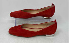 Load image into Gallery viewer, Franco Sarto Womens Ailee Red Leather Square Toe Slip-On Ballet Flats Size 8 M
