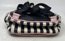 Load image into Gallery viewer, Luv Betsey By Betsey Johnson Womens Multicolor Striped Heart Quilted Backpack
