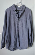 Load image into Gallery viewer, Banana Republic Mens Blue Geometric Cotton Collared Button-Up Shirt Size Large
