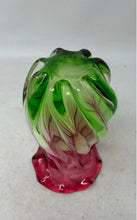 Load image into Gallery viewer, Multicolor Glass Swirl Pattern Flower Theme Home Decorative Vase Collectible
