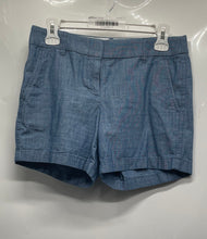 Load image into Gallery viewer, J.Crew Womens Blue Cotton Stretch Flat-Front Chino Shorts Size 2
