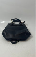 Load image into Gallery viewer, DKNY Womens Black Leather Butterfly Applique Adjustable Strap Backpack
