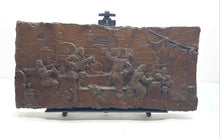 Load image into Gallery viewer, Bronze Tavern Scene In High Relief Art Decorative Rectangular Wall Plaque
