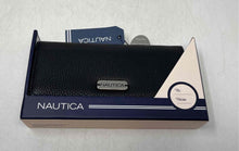 Load image into Gallery viewer, Nautica Womens Black Inner Compartment Money Manager Bifold Wallet With Tags
