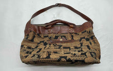 Load image into Gallery viewer, Arazzo Womens Brown Roman Gladiator Motif Adjustable Strap Travel Shoulder Bag
