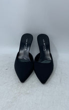 Load image into Gallery viewer, Via Spiga Womens Black Pointed Toe Slip-On Stiletto Mule Heels Size 7.5 M
