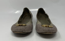 Load image into Gallery viewer, Authentic Tory Burch Womens Caroline Gray Glitter Ballet Flats Size 8M Worn
