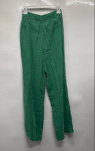 Load image into Gallery viewer, Zara Womens Green Pleated Front Regular Fit Wide-Leg Trouser Pants Size XS
