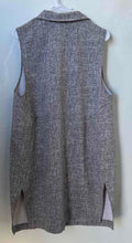 Load image into Gallery viewer, Alfani Womens Gray Heather Sleeveless Notch Lapel Open Front Vest Size Large
