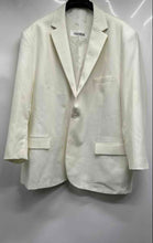 Load image into Gallery viewer, Lucci Collezione Mens Cream Long Sleeve Single-Breasted One-Button Blazer Sz 54R
