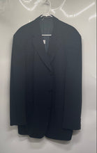 Load image into Gallery viewer, Hugo Boss Mens Blue Wool Long Sleeve Notch Lapel Three-Button Blazer Size 46L
