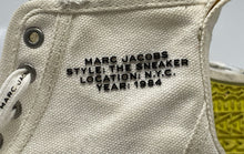 Load image into Gallery viewer, Authentic Marc Jacobs Womens White Lace-Up The Sneaker Shoes Size EUR 37 Stained
